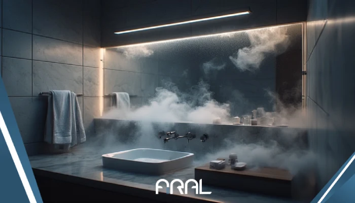 آینه هوشمند با عملکرد ضد بخار و وضوح نیمه‌ای